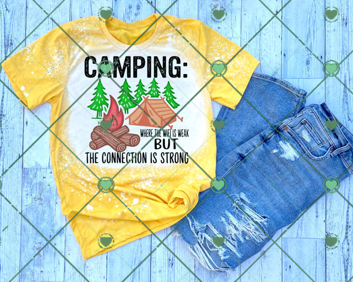 Camping where the wifi is weak but the connection is strong 94625 DTF transfer