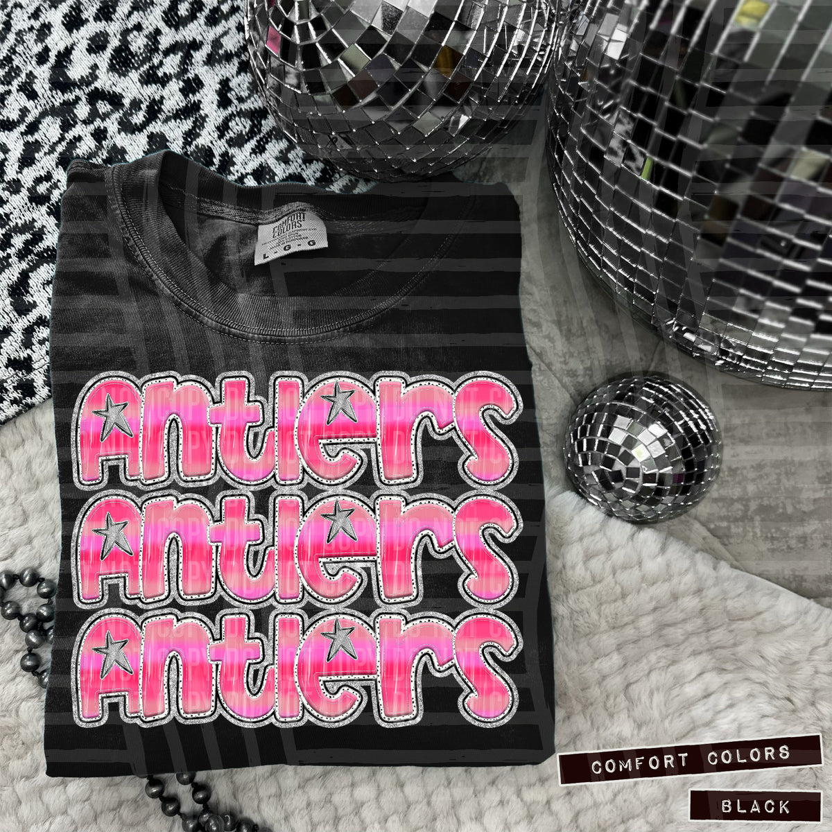Antlers Pink Stacked (Caplinger) 101878 DTF transfer