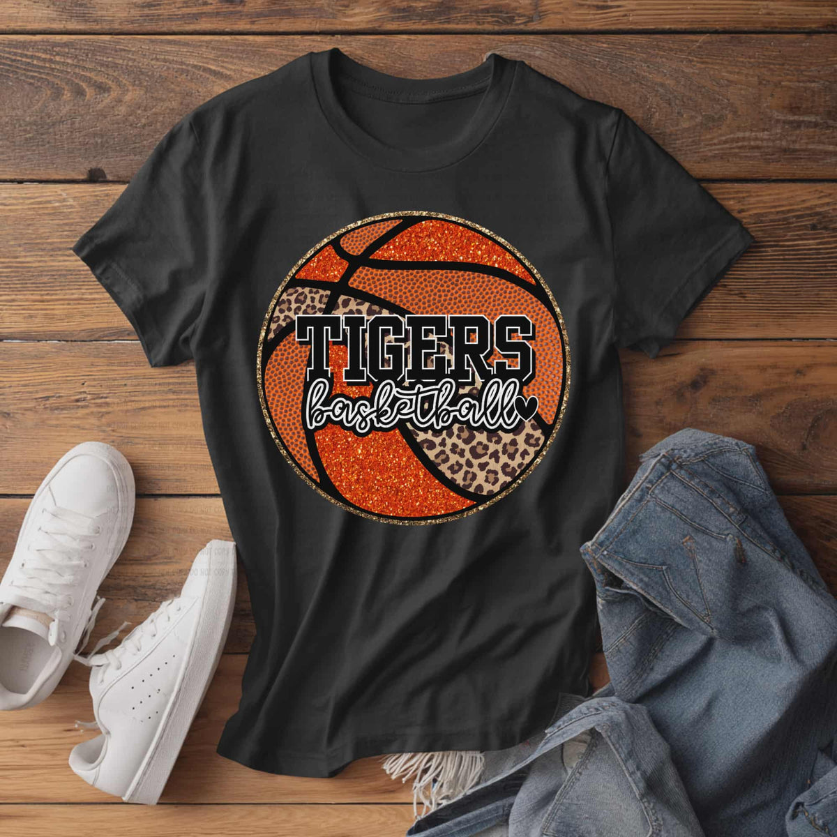 Tigers Leopard Basketball (revel) DTF Transfer