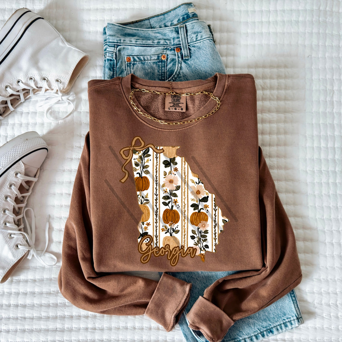 Georgia fall pumpkin state (MZ) 113565 DTF Transfer