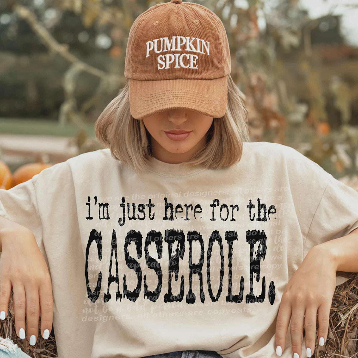 Here for the Casserole black font (TTD) DTF transfer