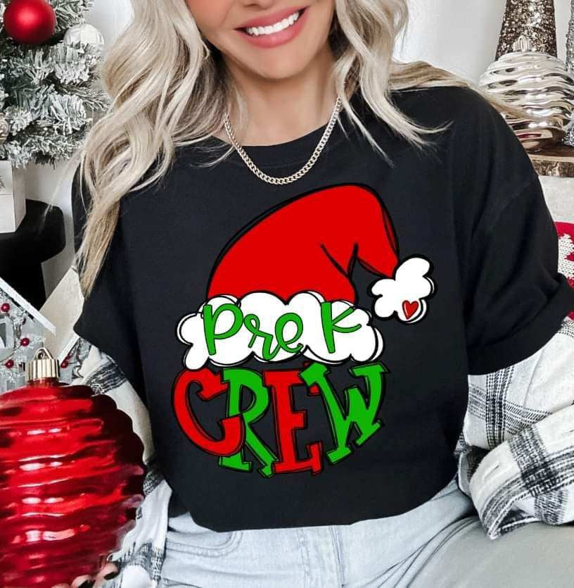 Pre-k crew Santa hat (S&G) 70396 DTF transfer