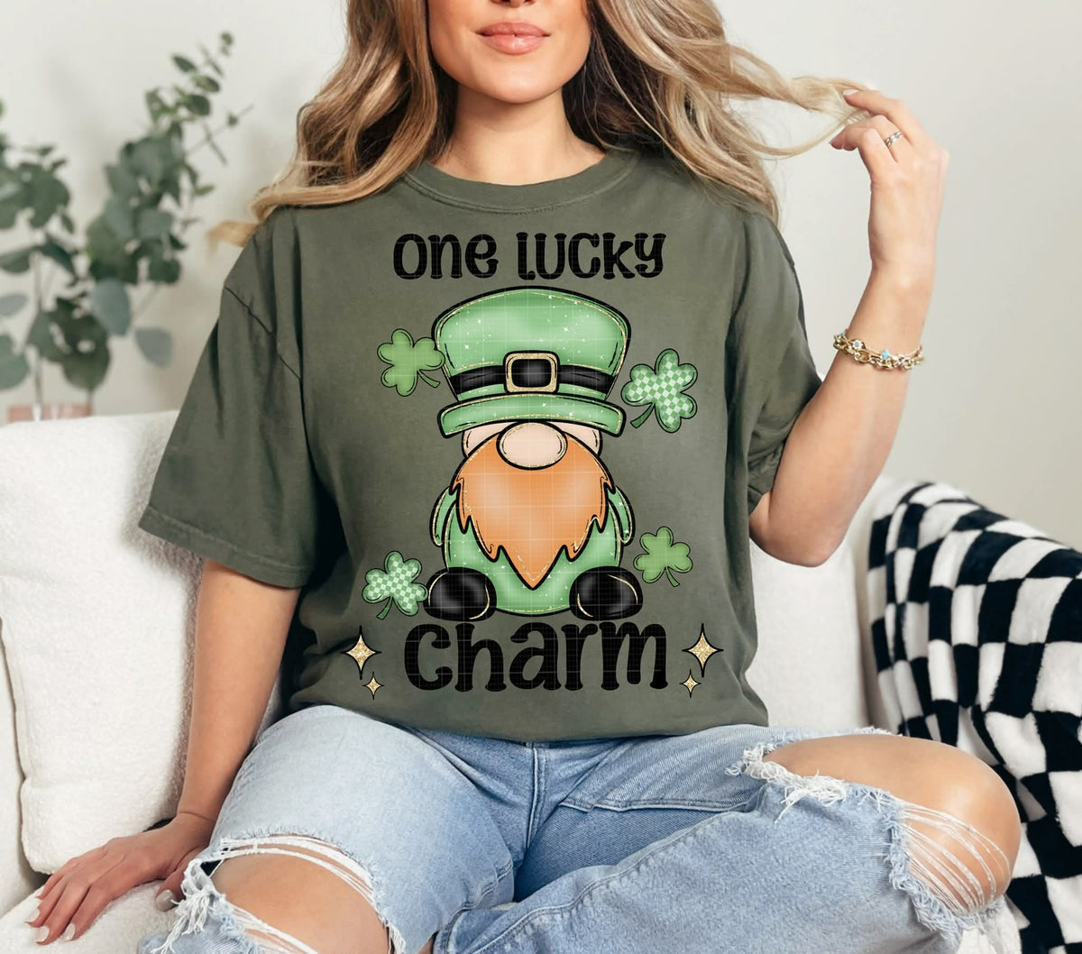 One lucky charm (Linda) DTF transfer