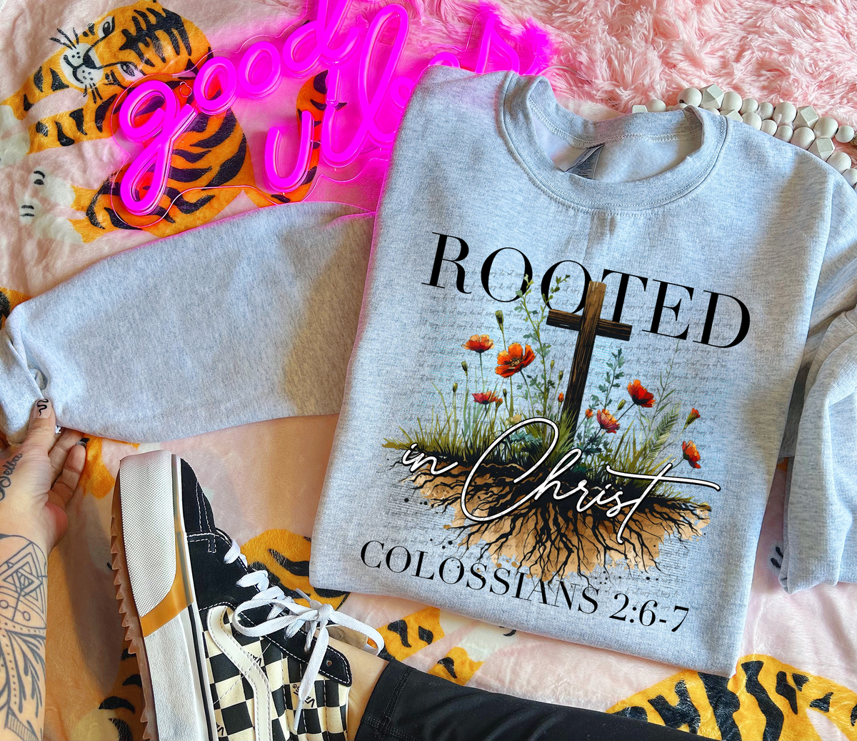 Rooted in Christ 30419 DTF transfer