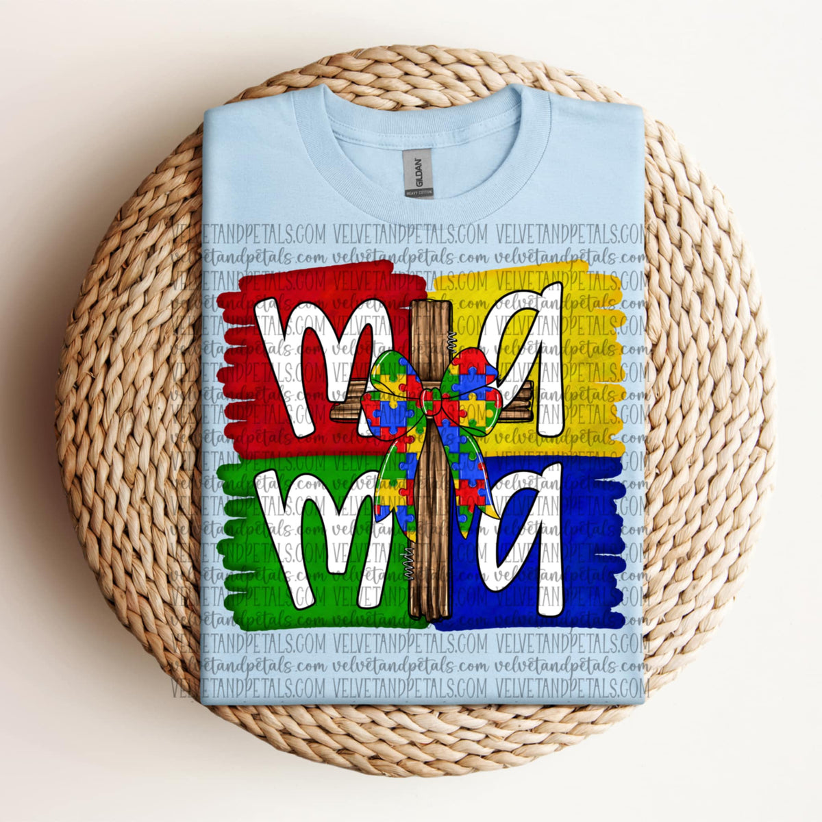 Mama autism cross (VP) 91965 DTF transfer