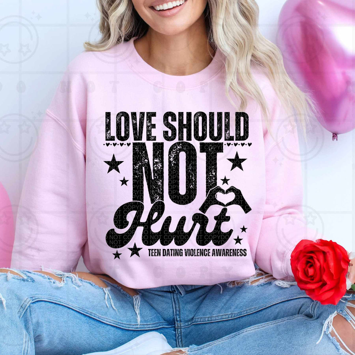 Love should not hurt (HW) 79423 DTF transfer
