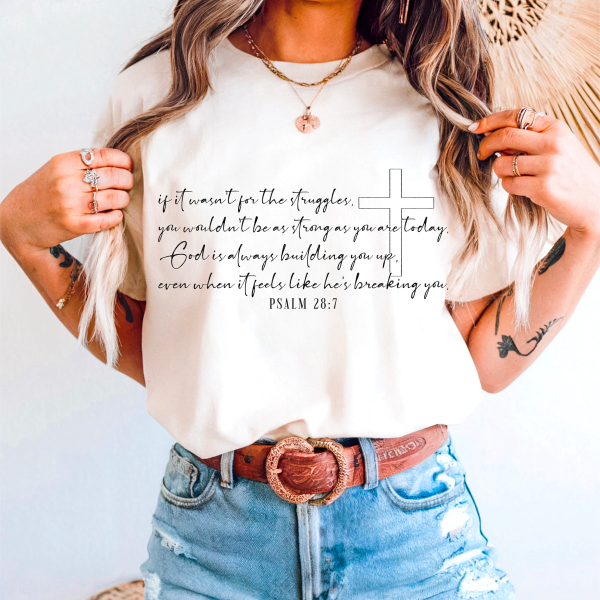 If it wasn’t for the struggles you wouldn’t be a strong as you are today 91689 DTF transfer