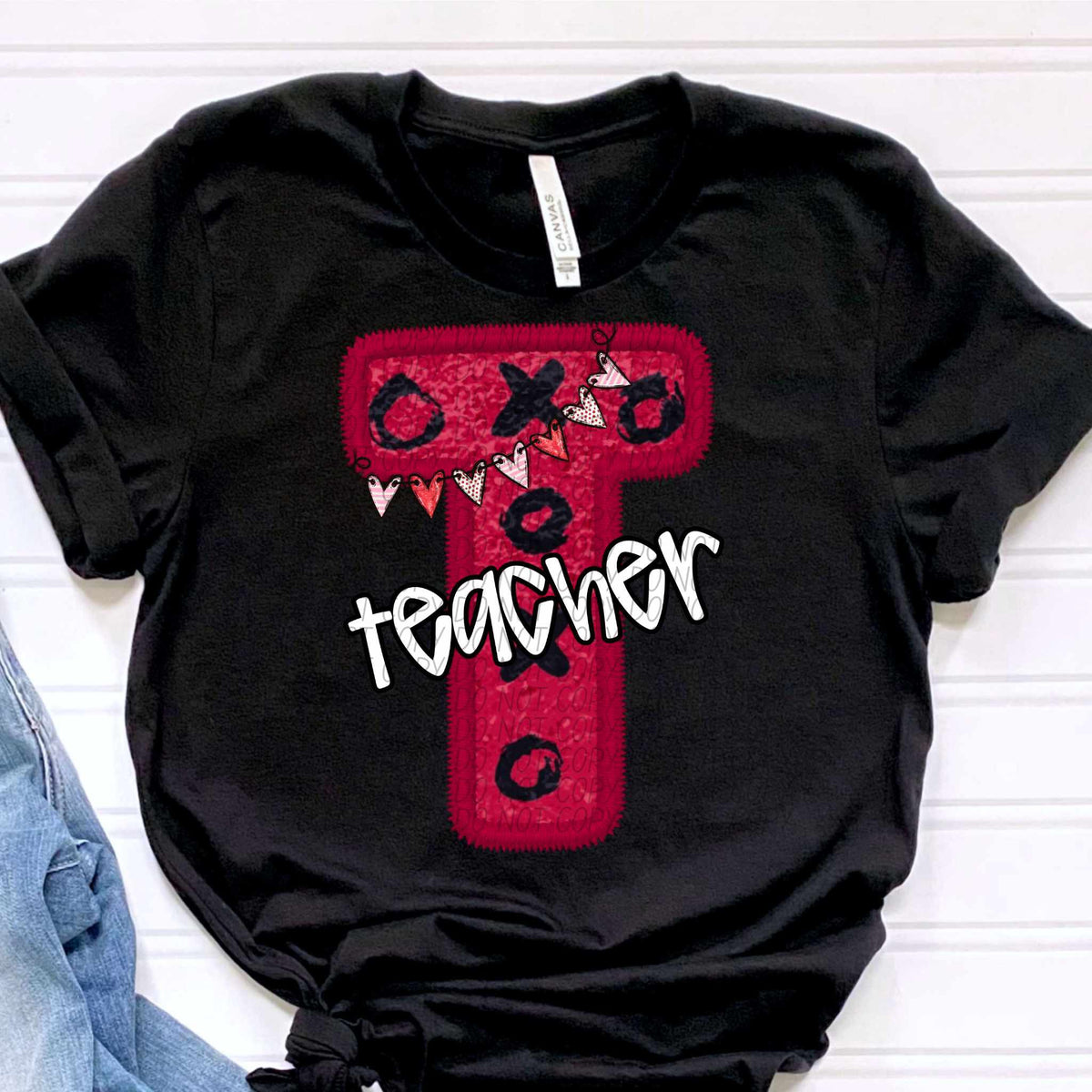 T teacher valentine (CITY) 79101 DTF transfer