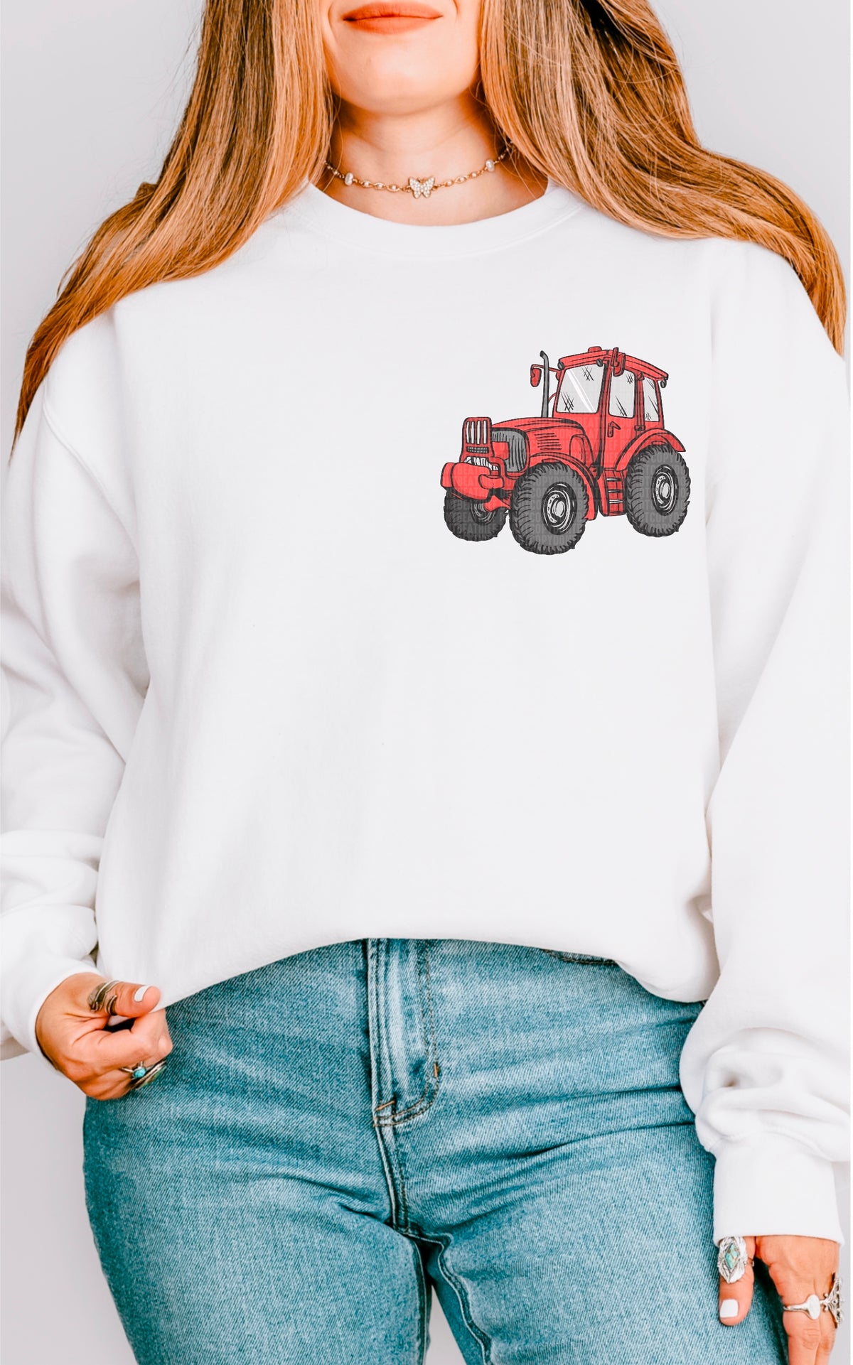 Red tractor 95590 DTF transfer
