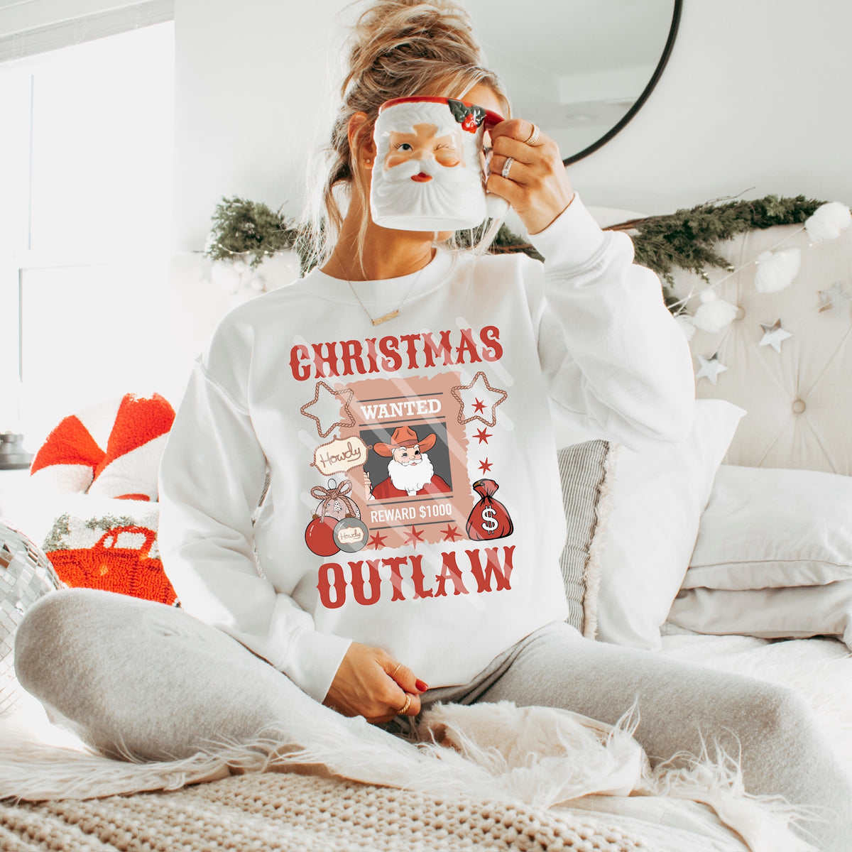 Christmas outlaw Santa (MZ) DTF Transfer