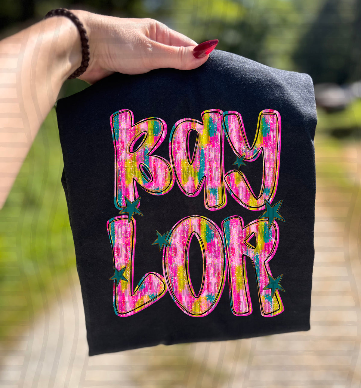 Baylor Pink Brushstroke (Caplinger) DTF Transfers