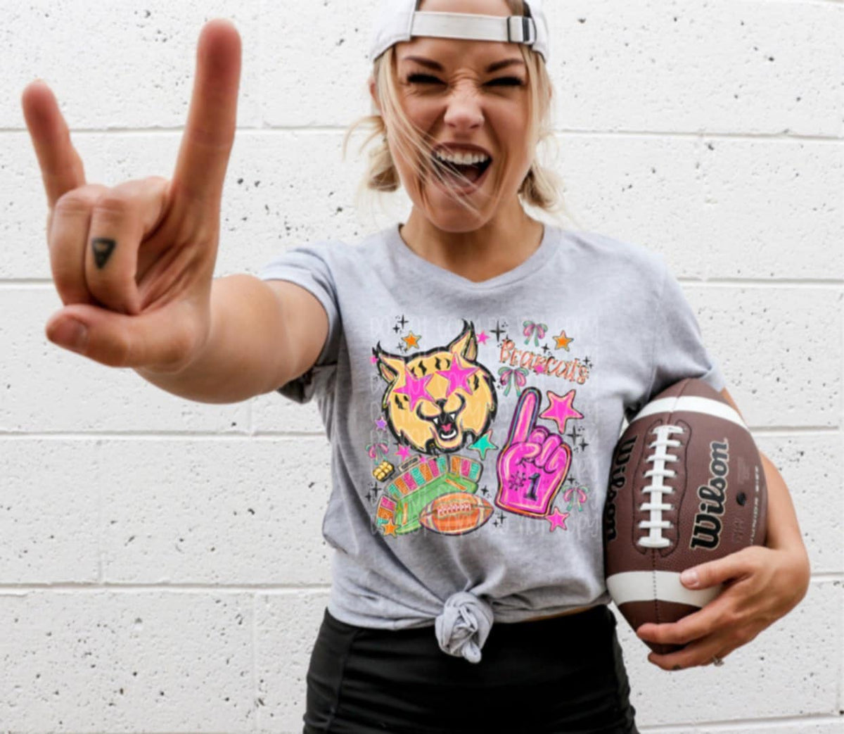 Bearcats Rainbow Mascot SSD DTF transfer