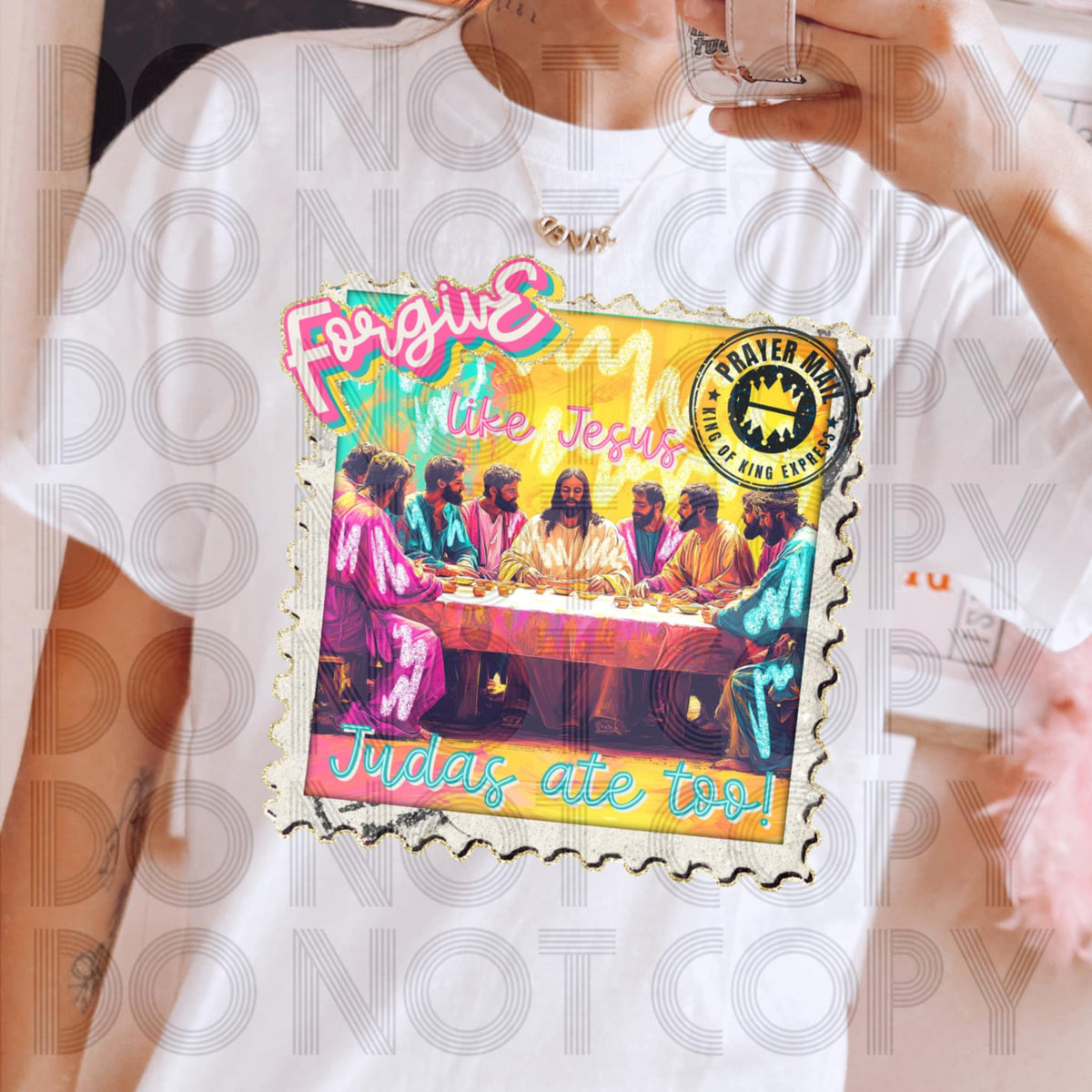 Forgive Like Jesus Prayer Mail stamp (renewed hope) DTF transfer