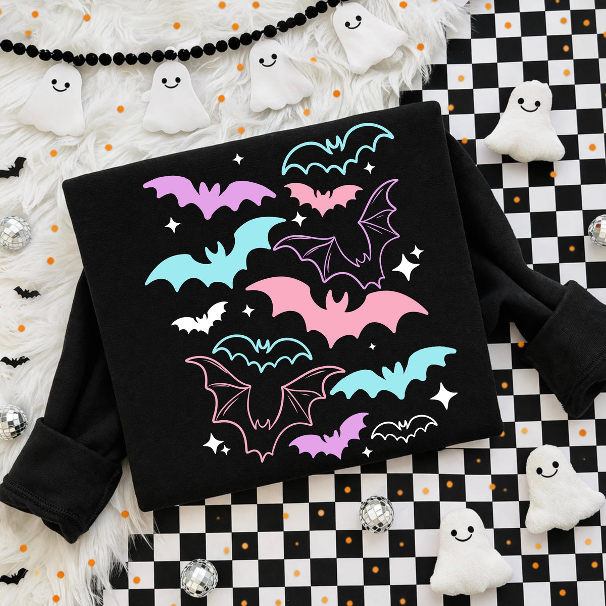 Bats collage (pastel) (CSC) DTF Transfer