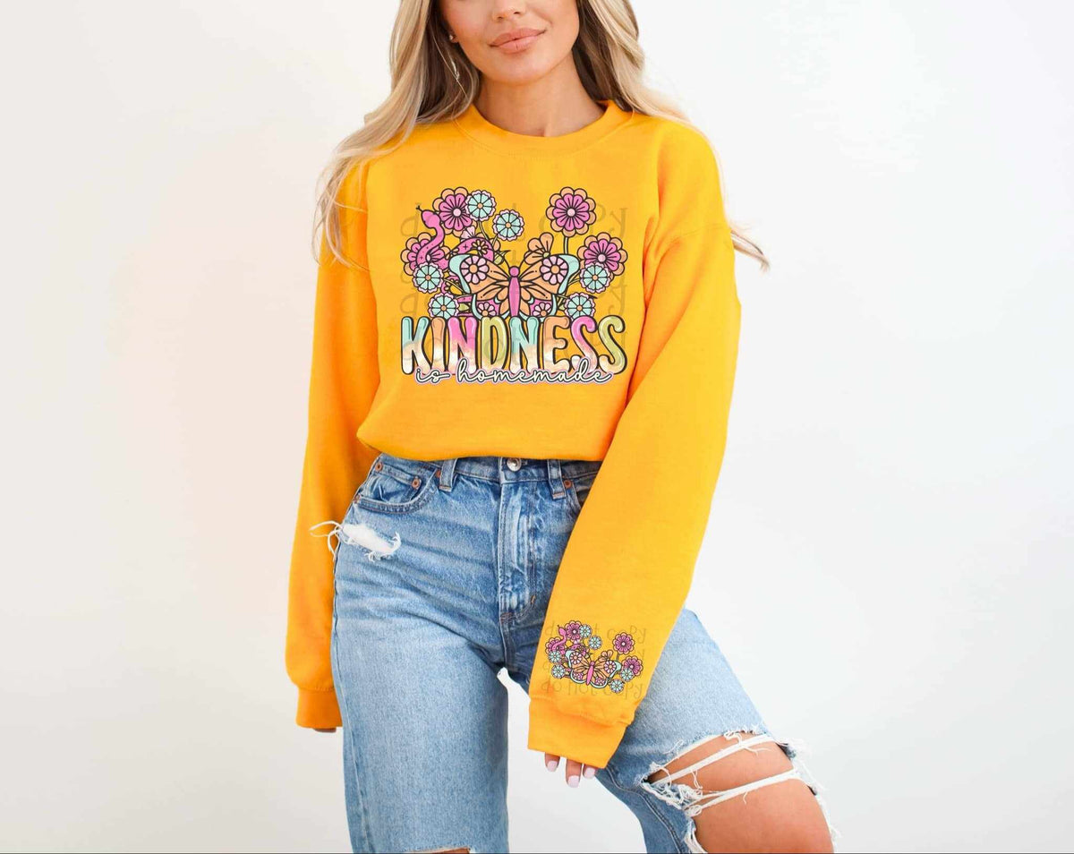 Kindness is homemade FRONT 80634 DTF transfer