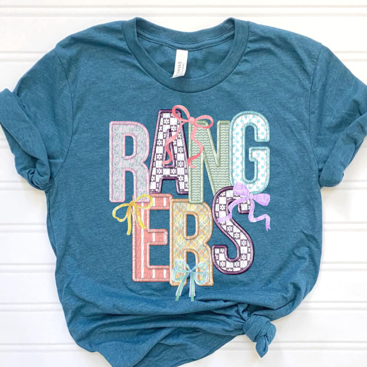 Rangers Spring Bow Mascots (CITY) 97131 DTF transfer