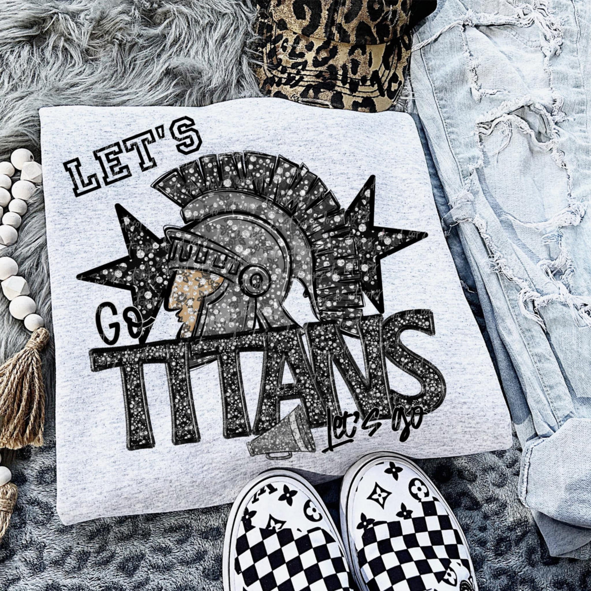 Let’s go titans silver (VIRGO) 92521 DTF transfer