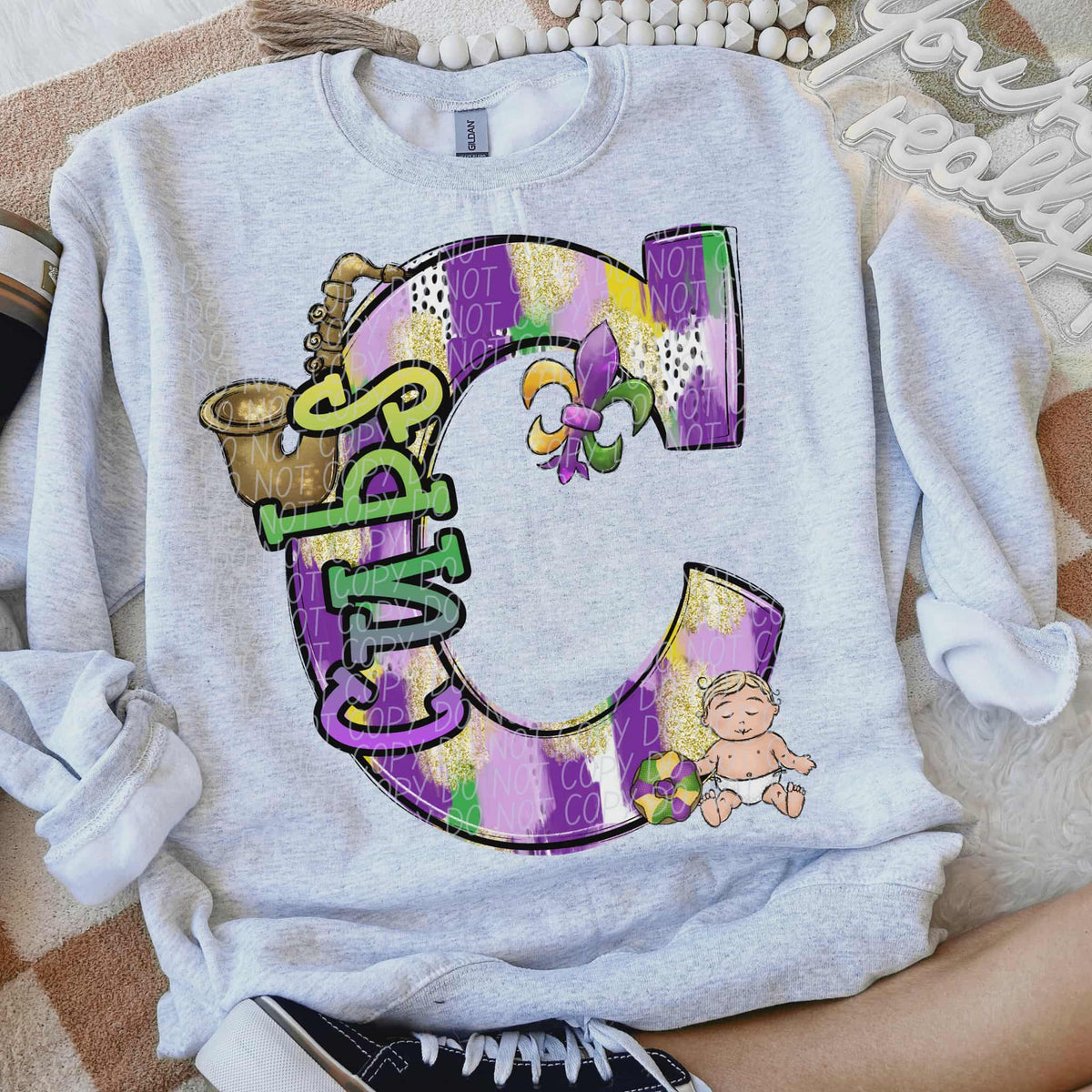 Cubs Mardi Gras (city) DTF Transfer