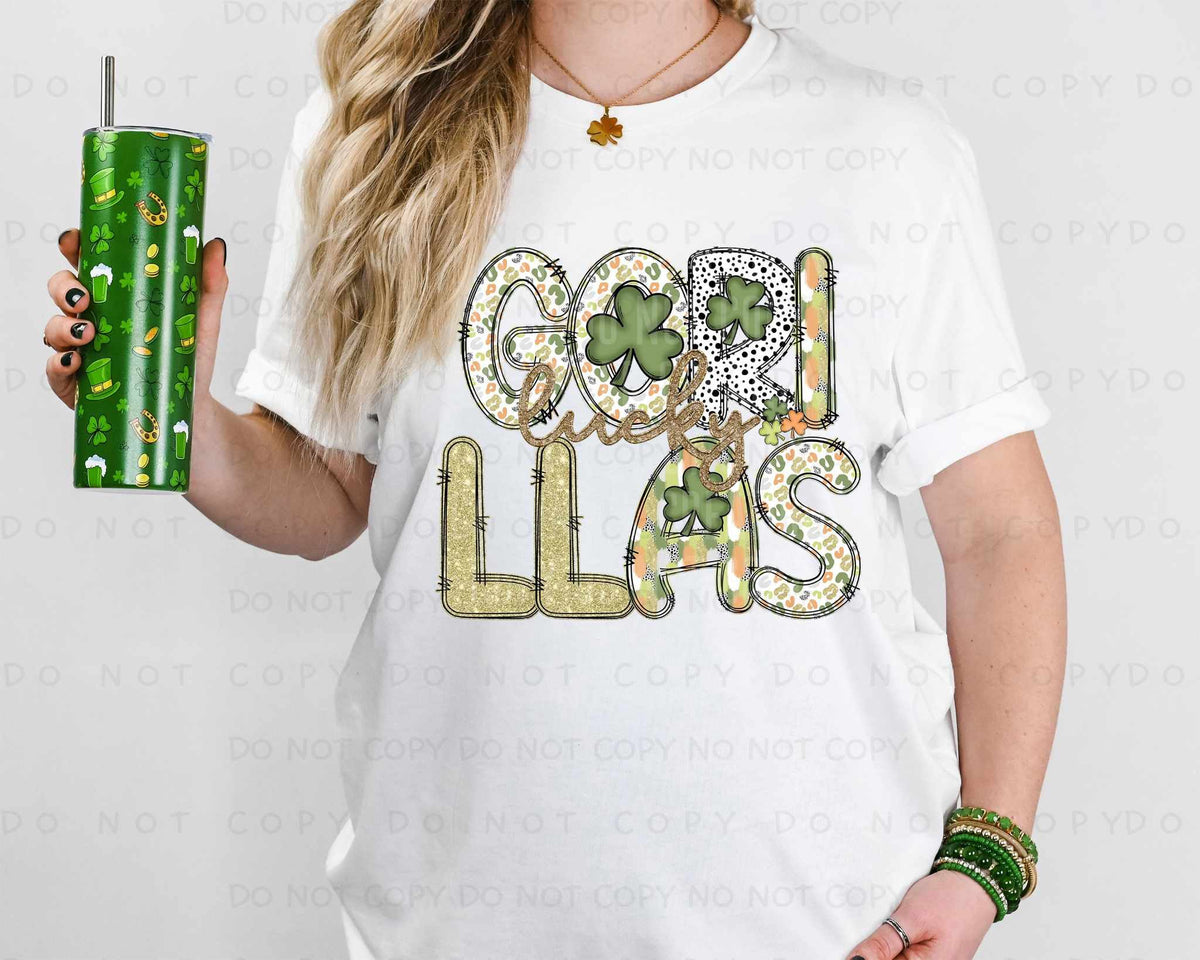 Lucky gorillas st Patrick patterns (caplinger) 82526 DTF transfer
