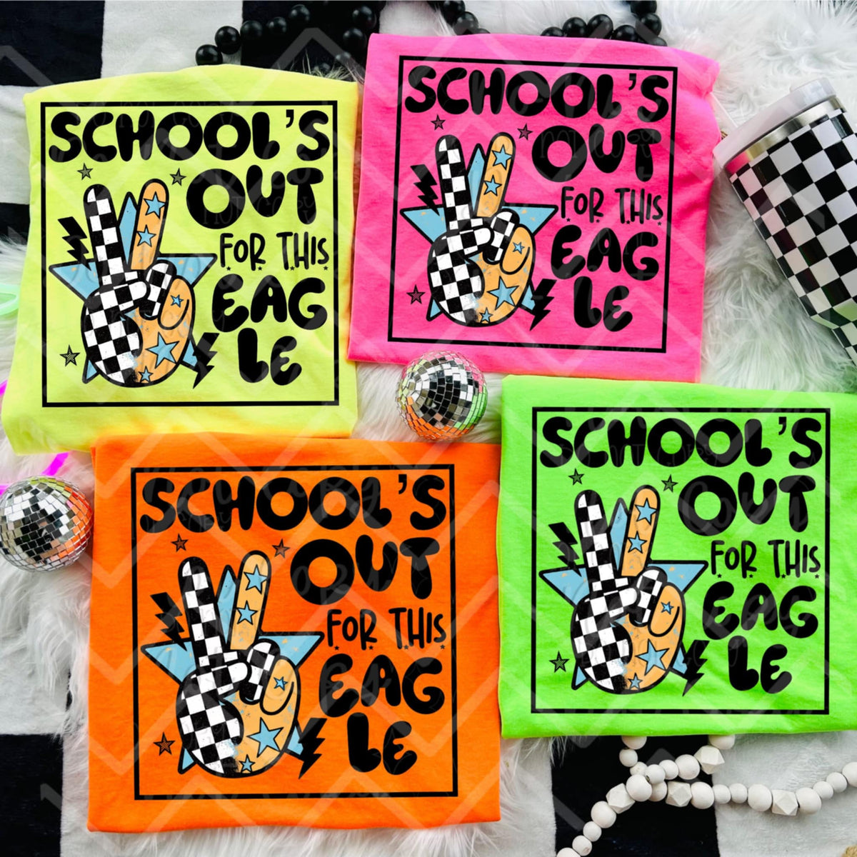 Schools out for this eagle (Virgo) 99186 DTF transfer