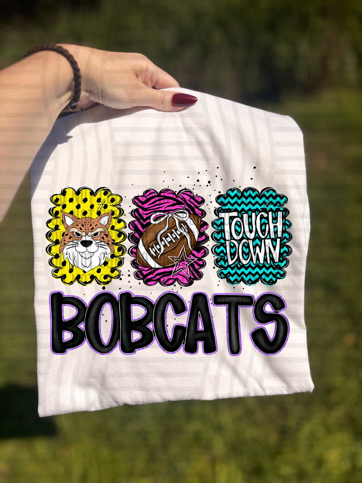 Bobcats Preppy Bright Trio (Caplinger) 113067 DTF transfer