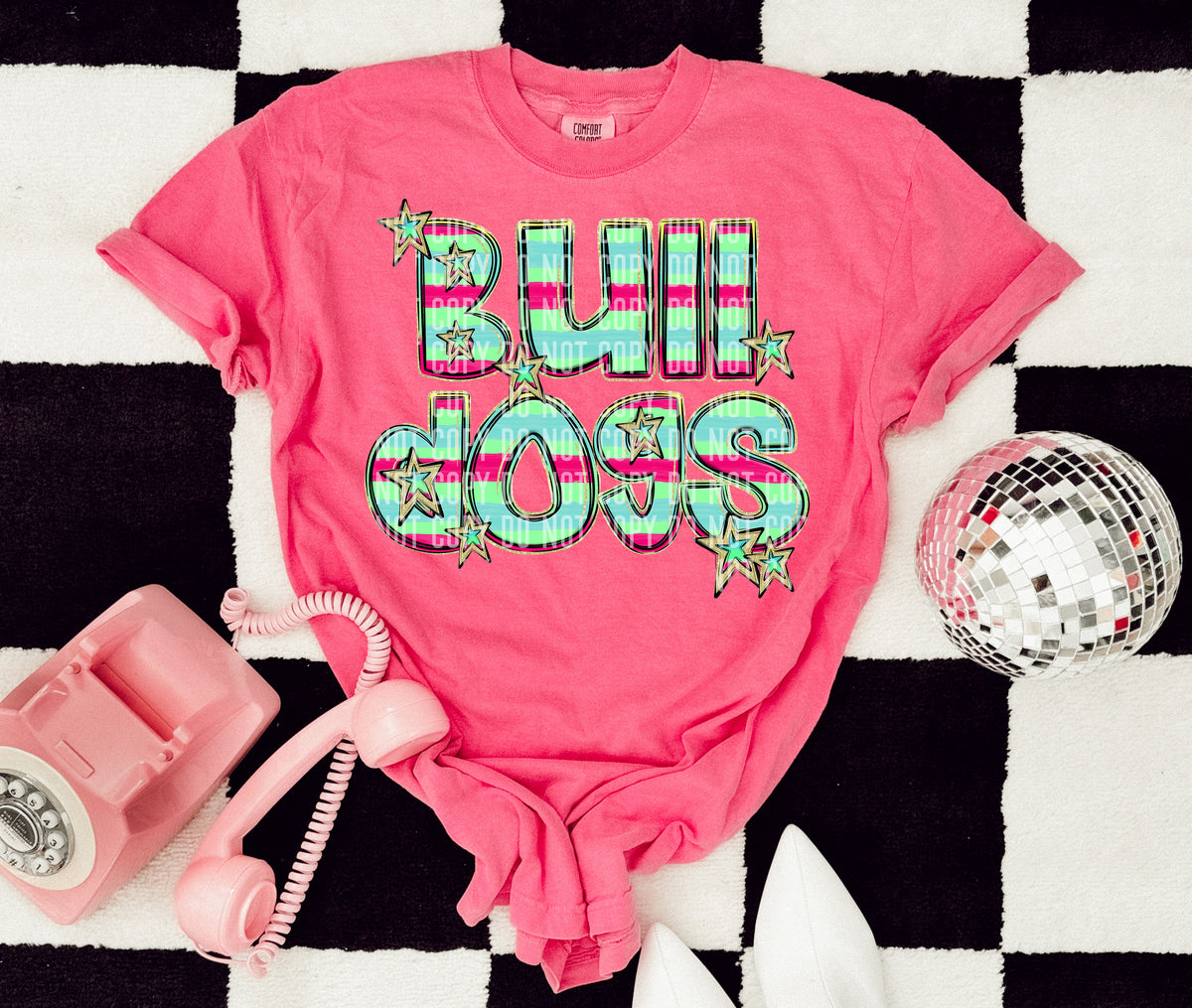 BULLDOGS multi stripes (Caplinger) DTF transfer