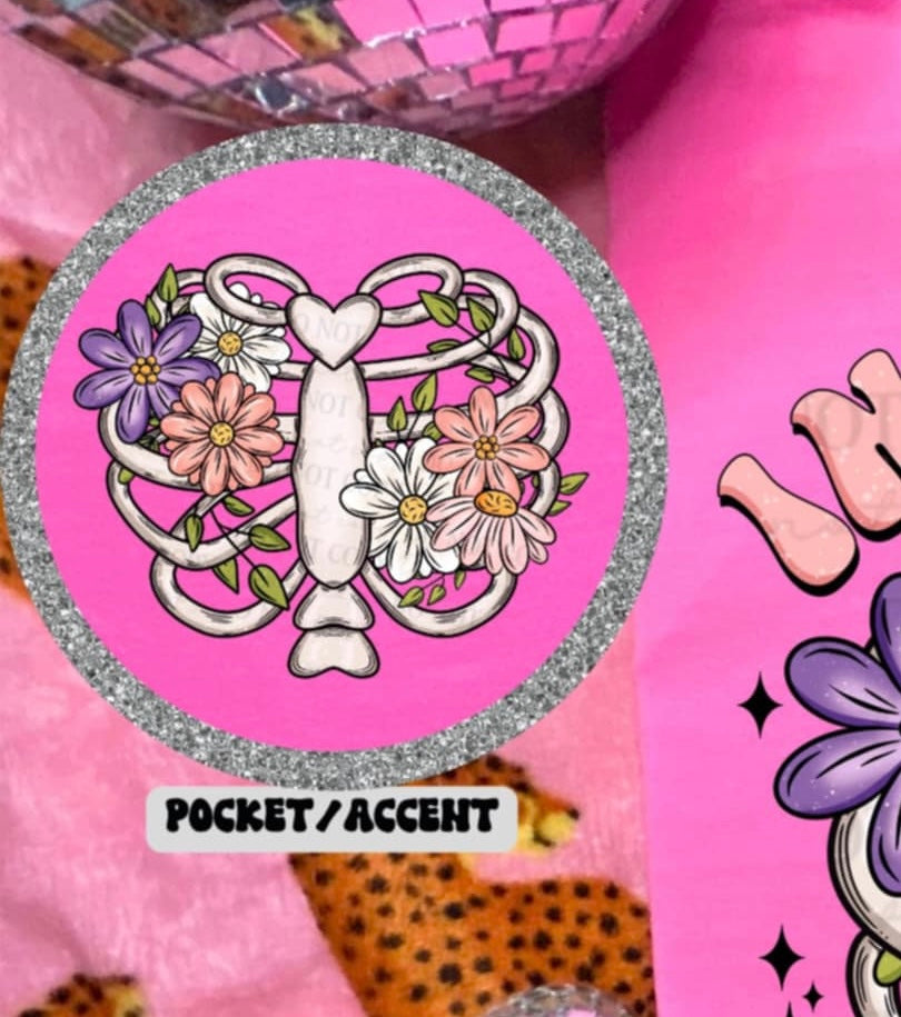 Inhale calm exhale chaos pocket (ABD) 92371 DTF transfer