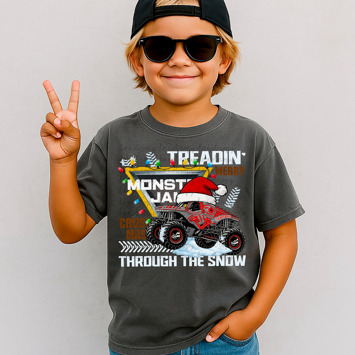 Christmas Truck: thunder roar 115615 DTF transfer