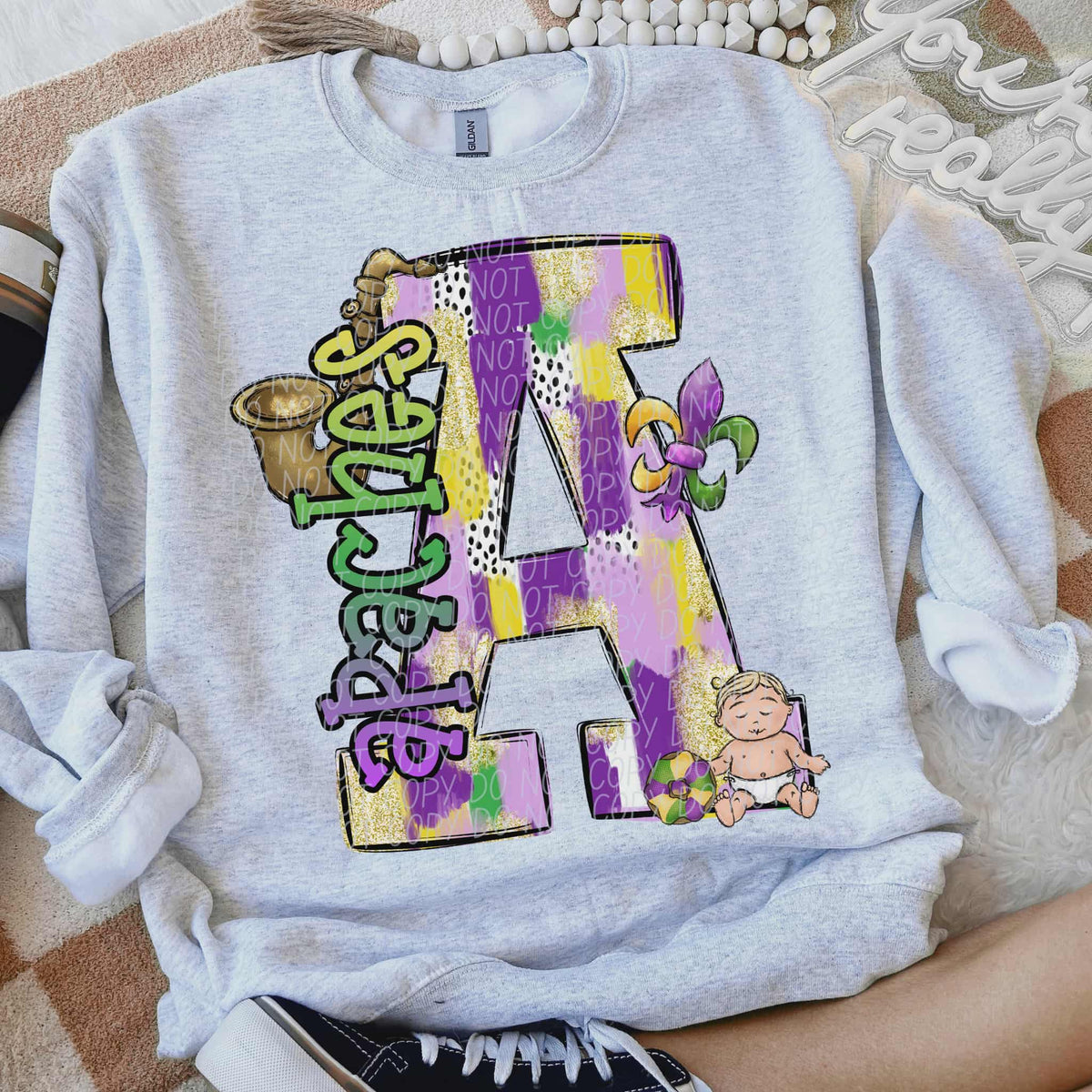 Apaches Mardi Gras (city) DTF Transfer