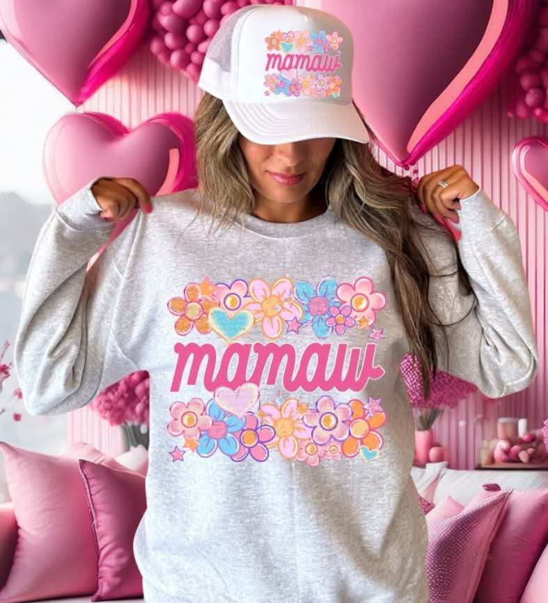 Mamaw flowers (S&G) 77589 DTF transfer