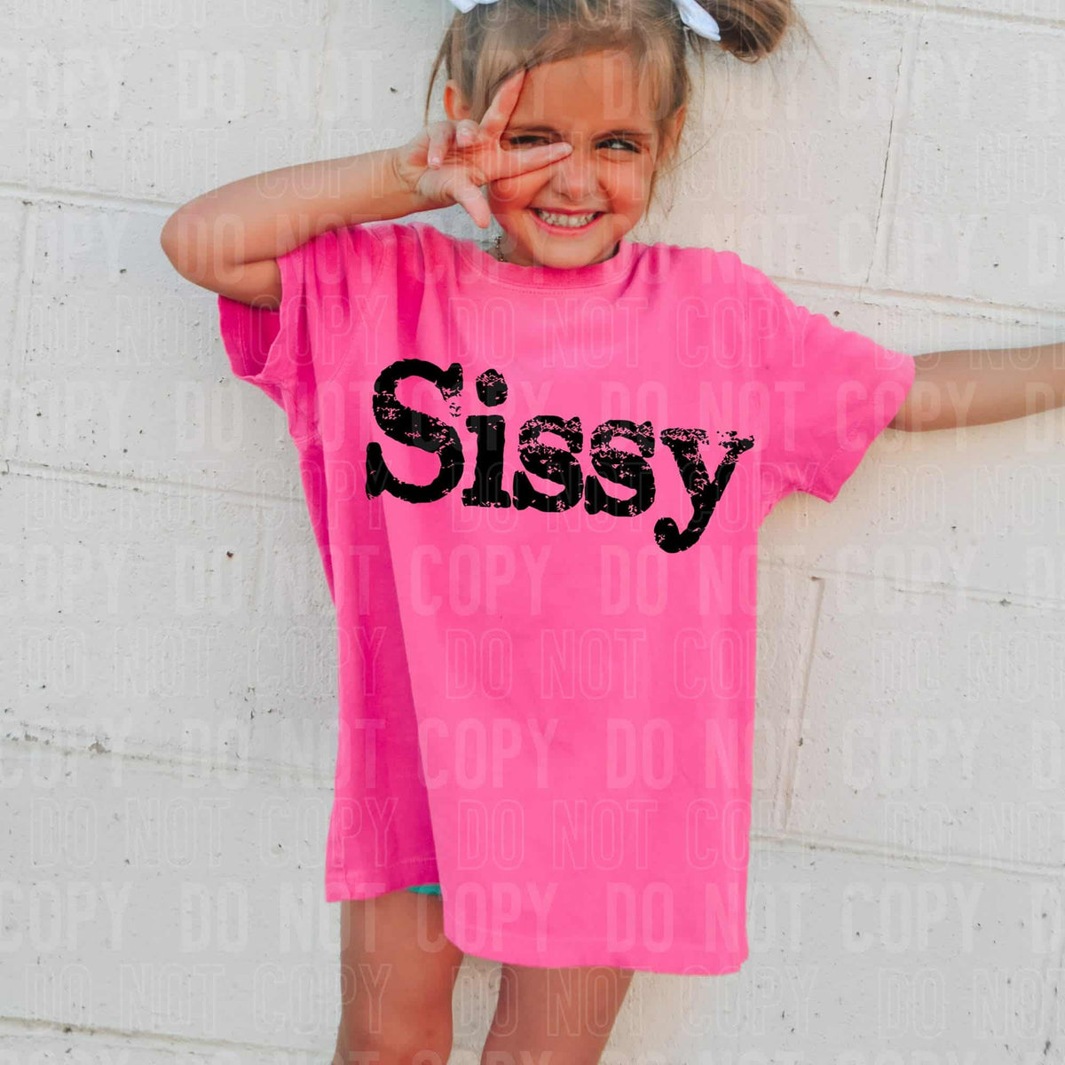 Sissy black text (SBB) DTF transfer