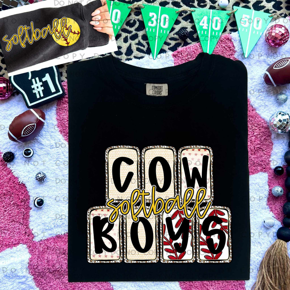 Cowboys Softball FRONT (Caplinger) 82786 DTF transfer