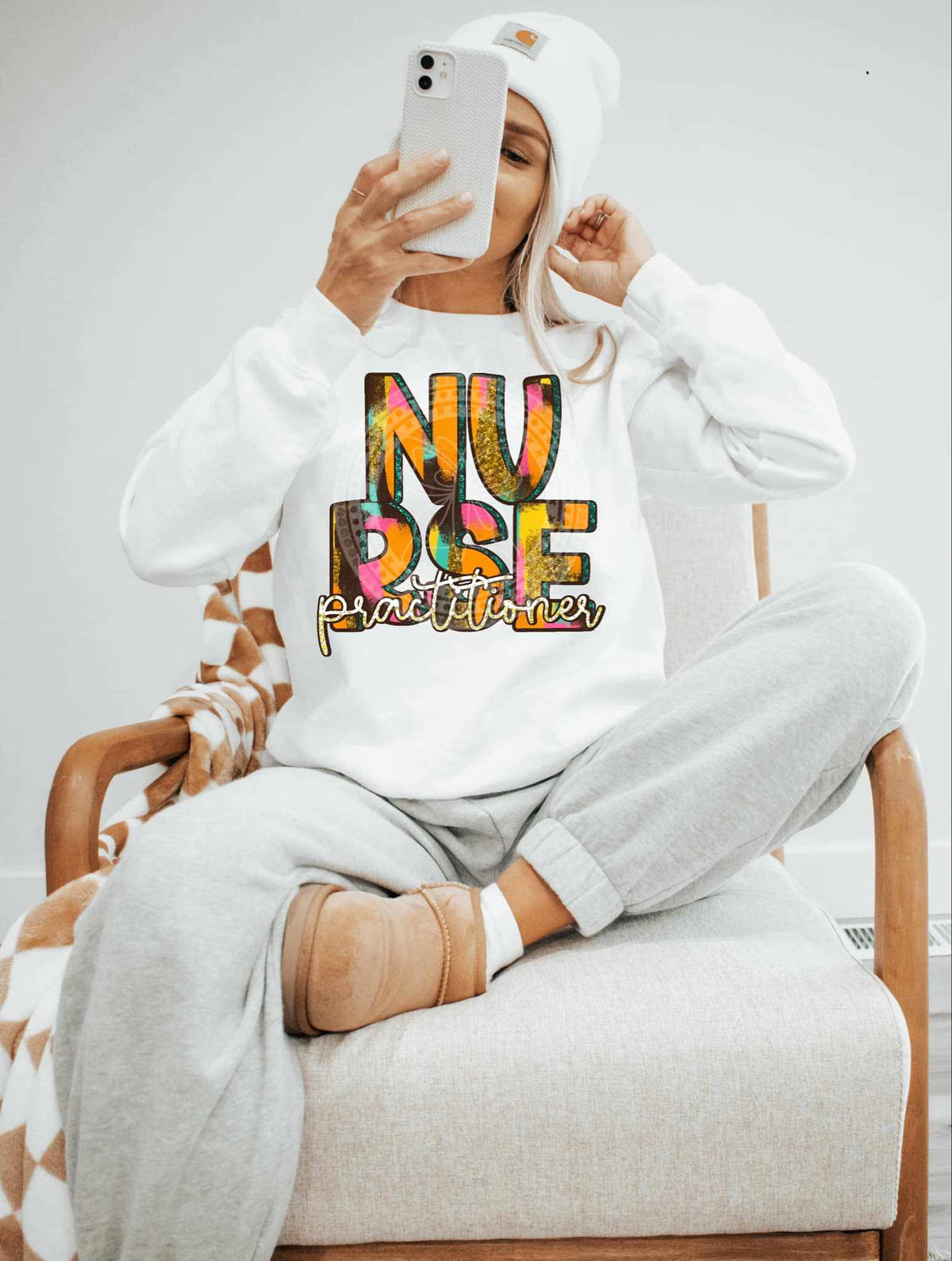 Nurse practitioner brushstroke (C’s) 84059 DTF transfer