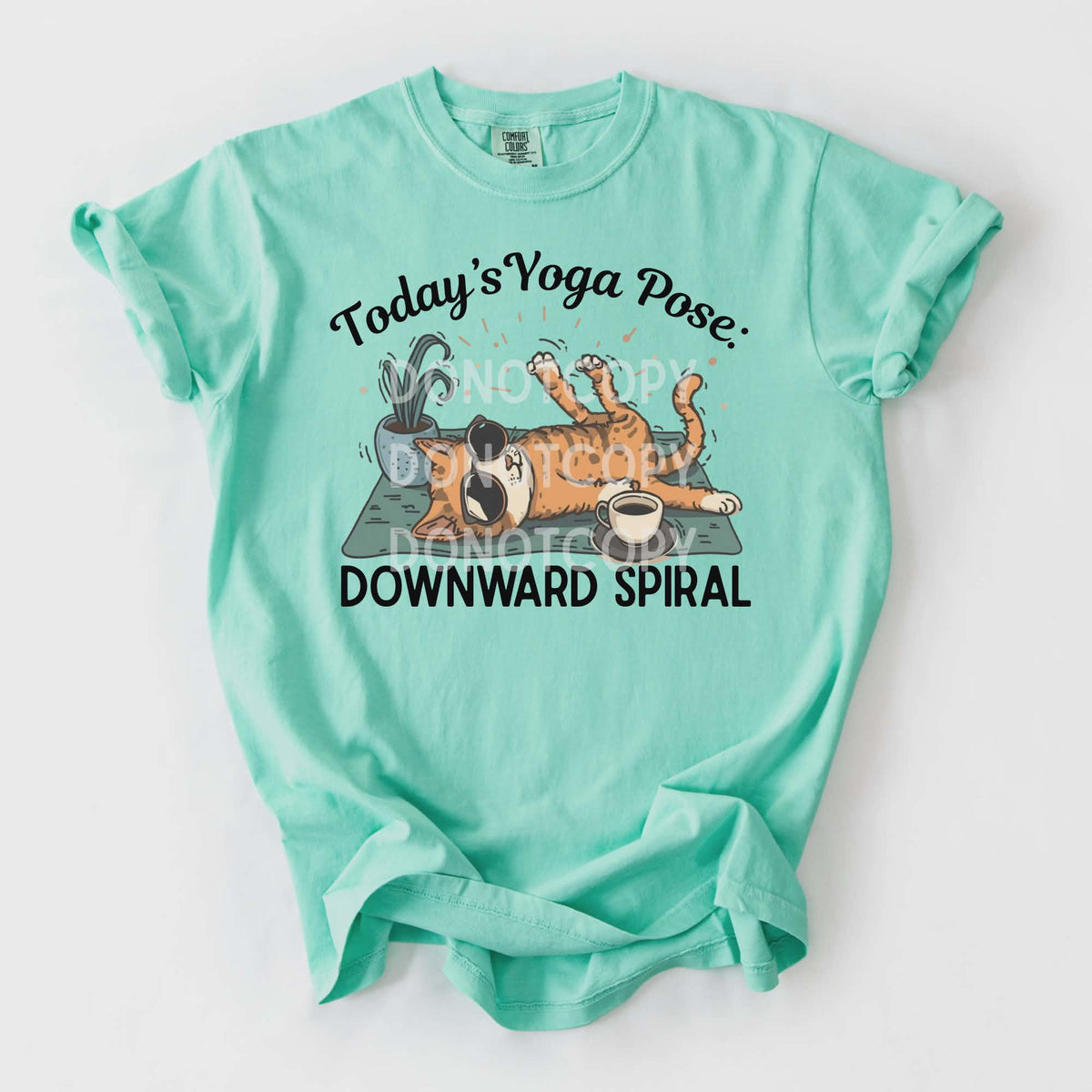 Yoga pose downward spiral (CSG) DTF Transfer