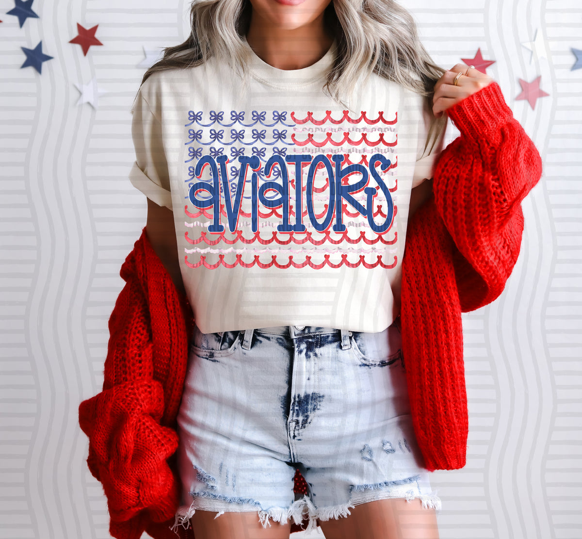 Aviators bow flag (Caplinger) DTF Transfer