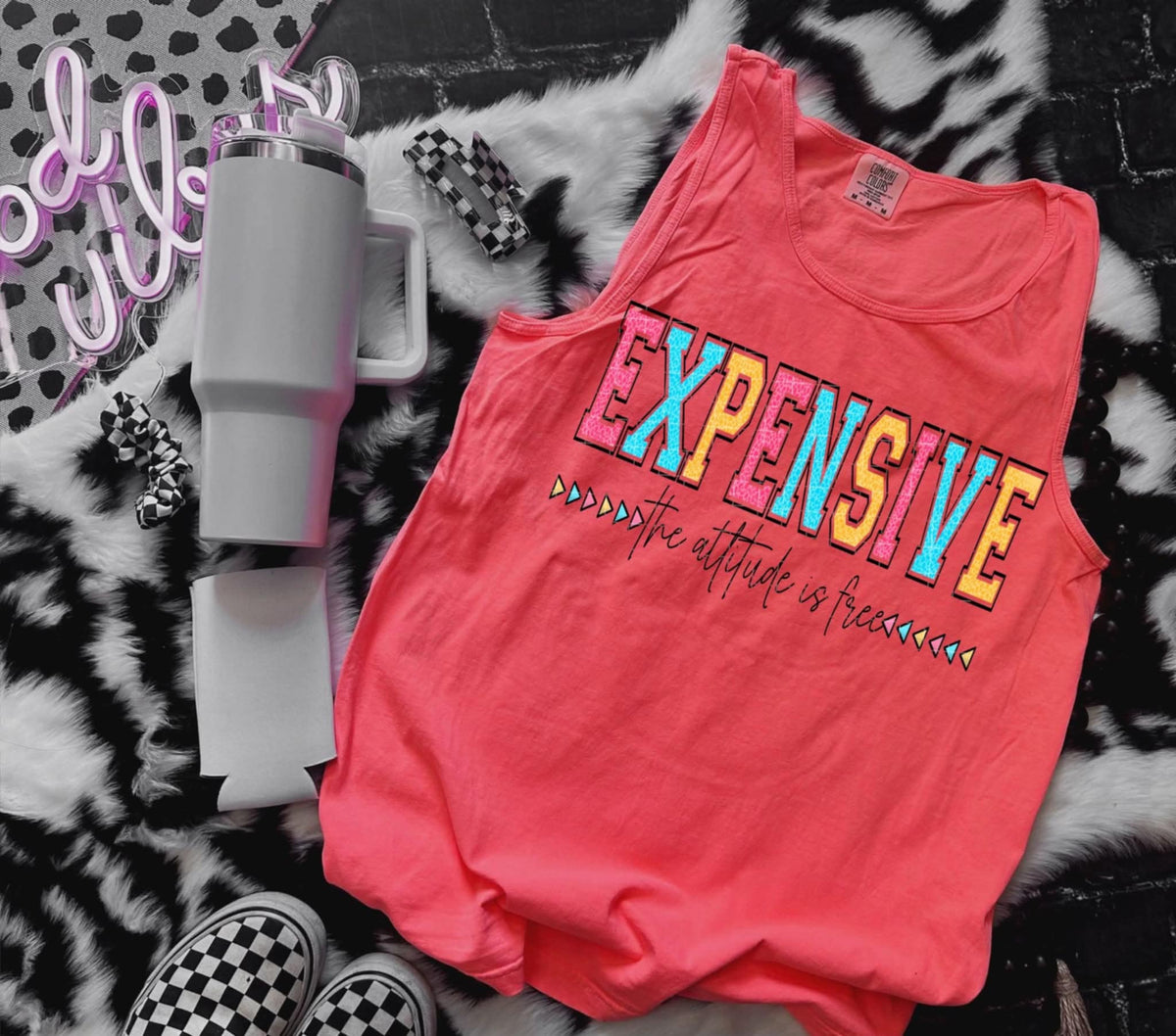 Expensive the attitude is free (Linda) 107838 DTF transfer