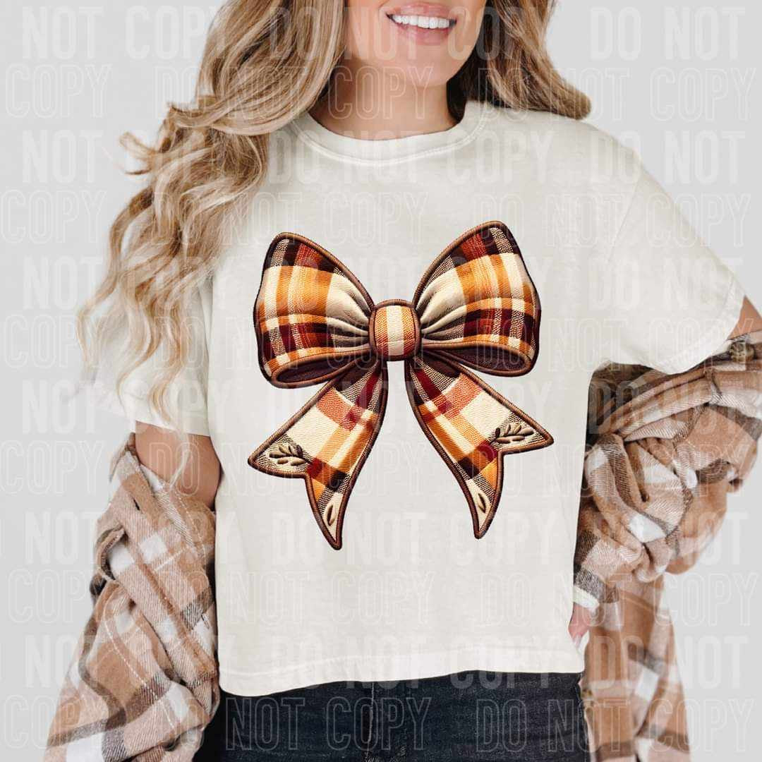 Flannel bow (SBB) 58692 DTF transfer