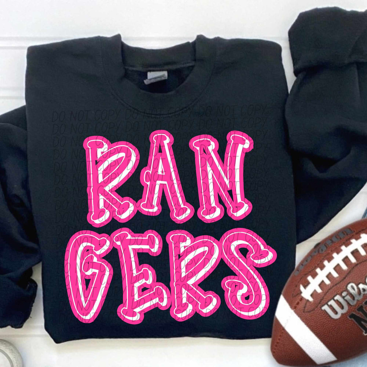 Rangers hot pink 55339 DTF transfer
