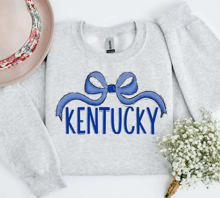 Kentucky blue bow (S&G) 82408 DTF transfer