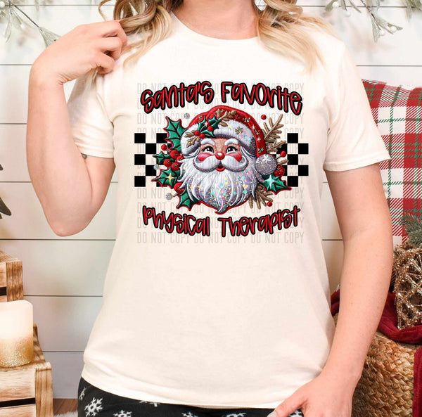 Santa’s favorite physical therapist (caplinger) 62861 DTF transfer