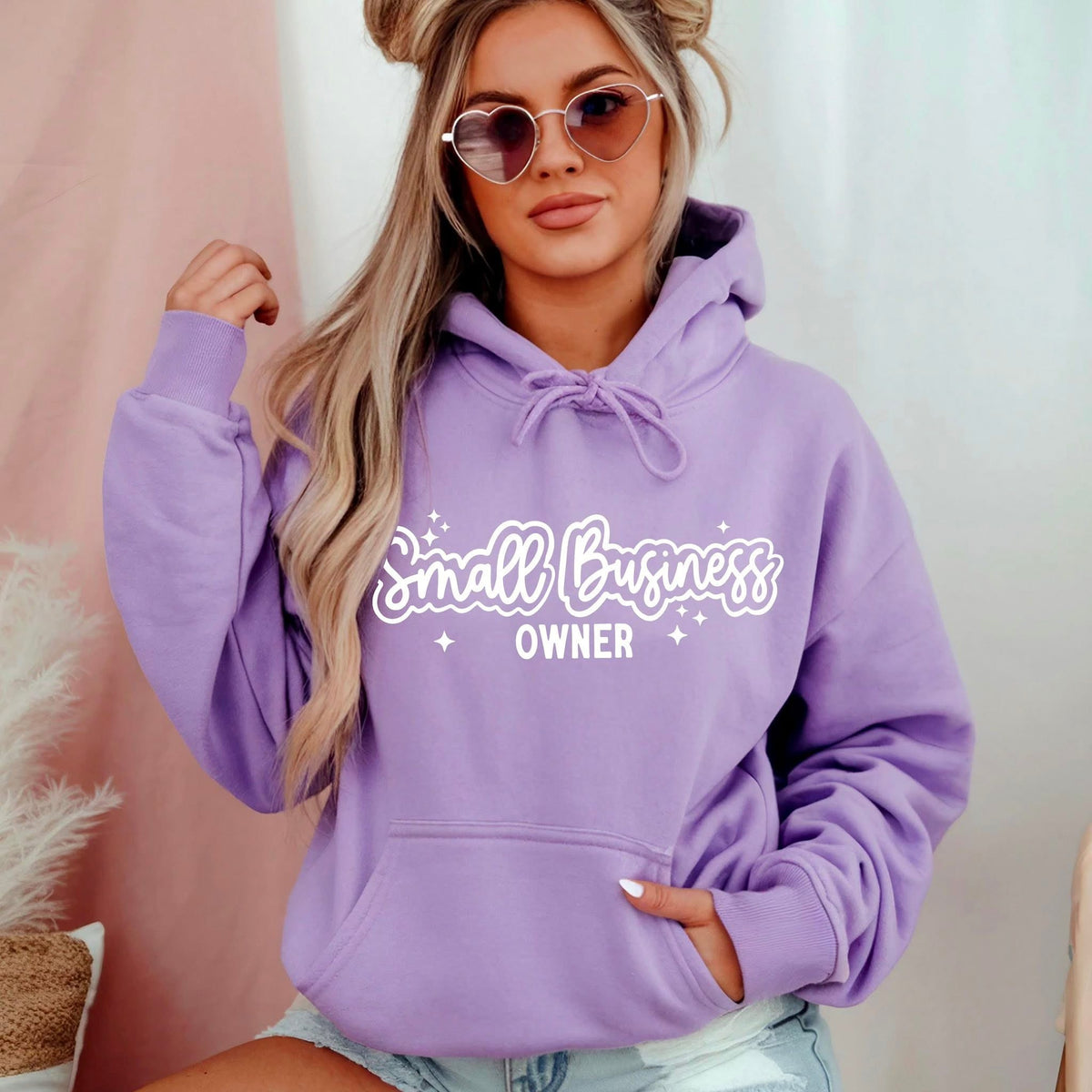 Small Business Owner Outline WHITE (CSC) DTF transfer