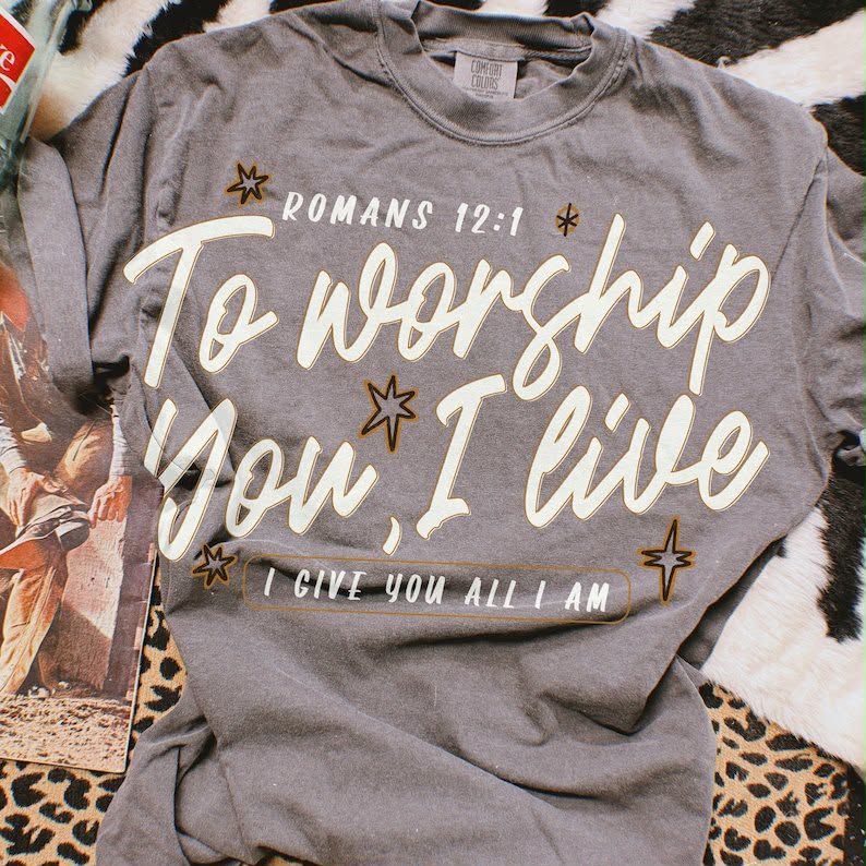 To worship you, I live DTF Transfer