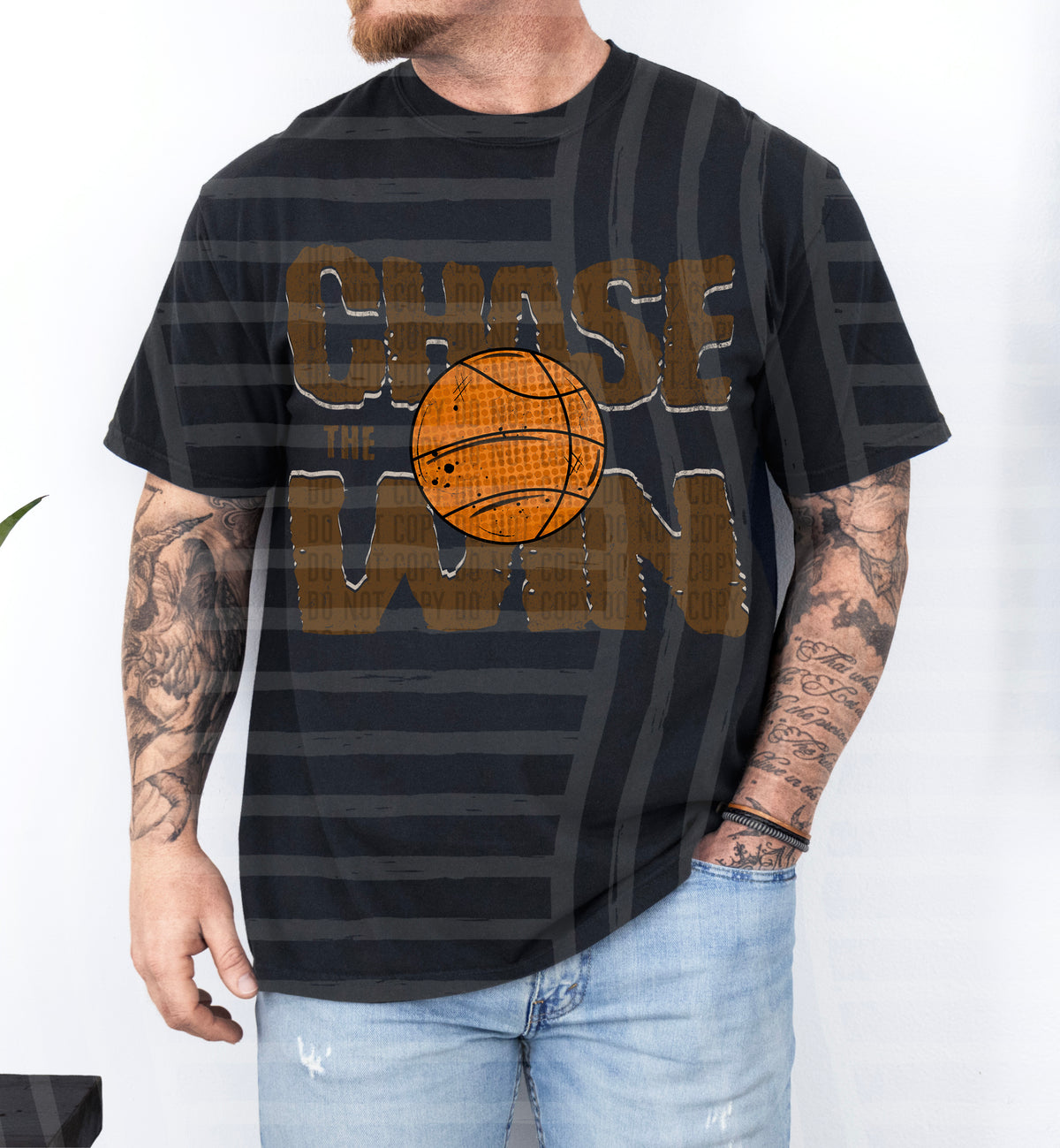 Chase the win basketball BROWN (Caplinger) DTF Transfer