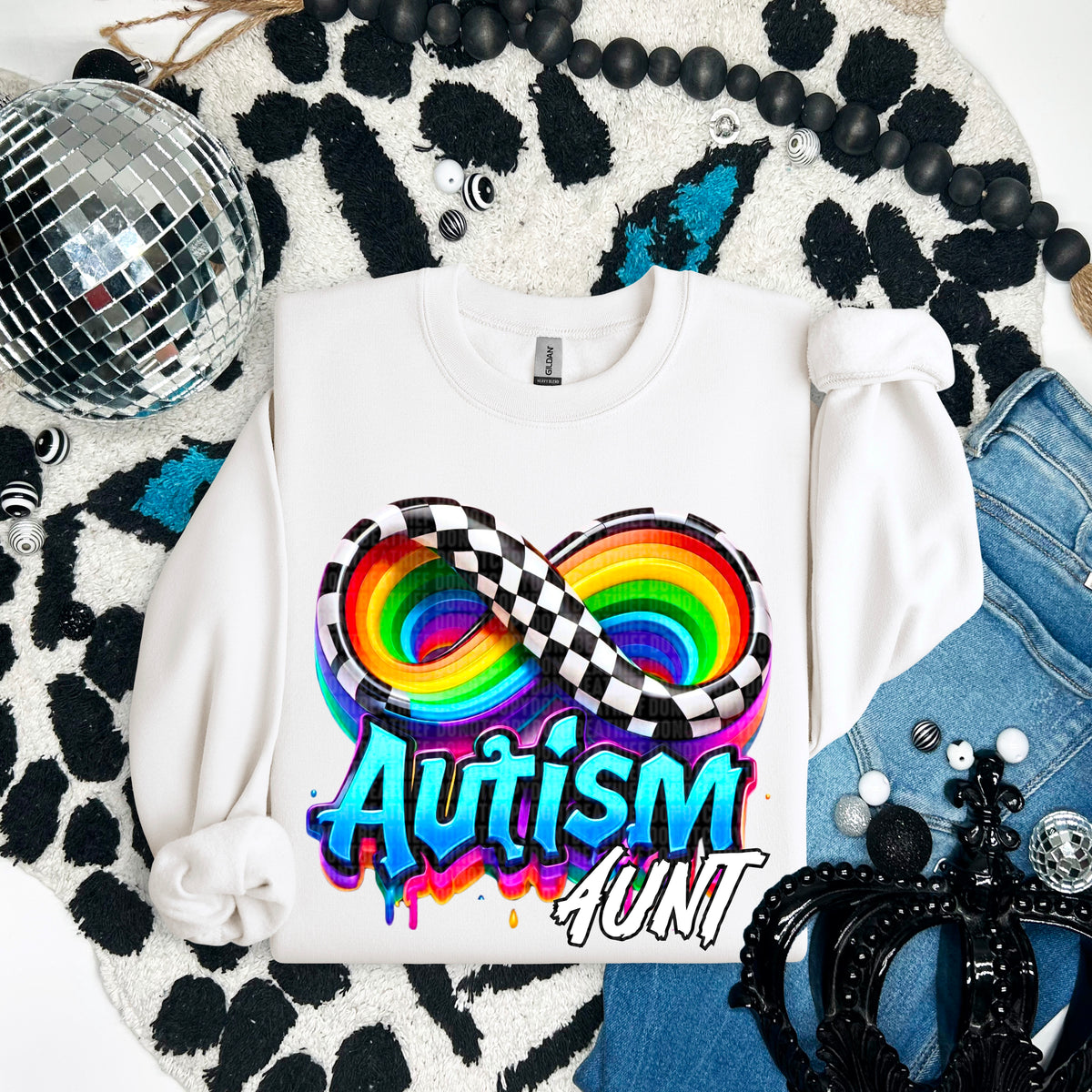 Autism aunt 93841 DTF transfer