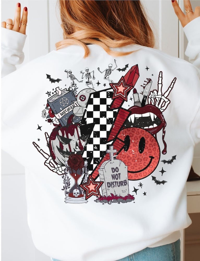 Retro vampire items 55290 DTF transfer