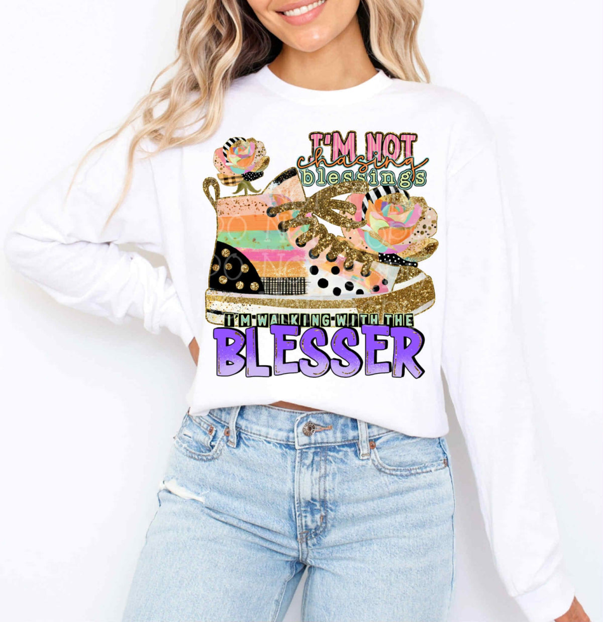 Im Not chasing blessings EXCLUSIVE DTF Transfer