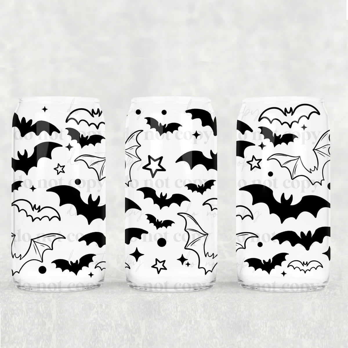 Black bats (CSC) UV DTF WRAP