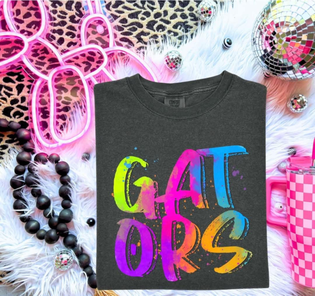 Gators Neon Splatter (S&G) 99958 DTF transfer