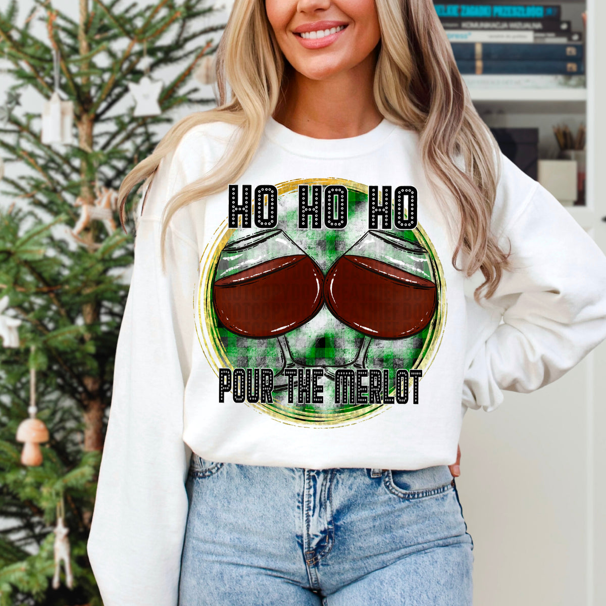 Ho ho ho pour the Merlot 103601 DTF transfer
