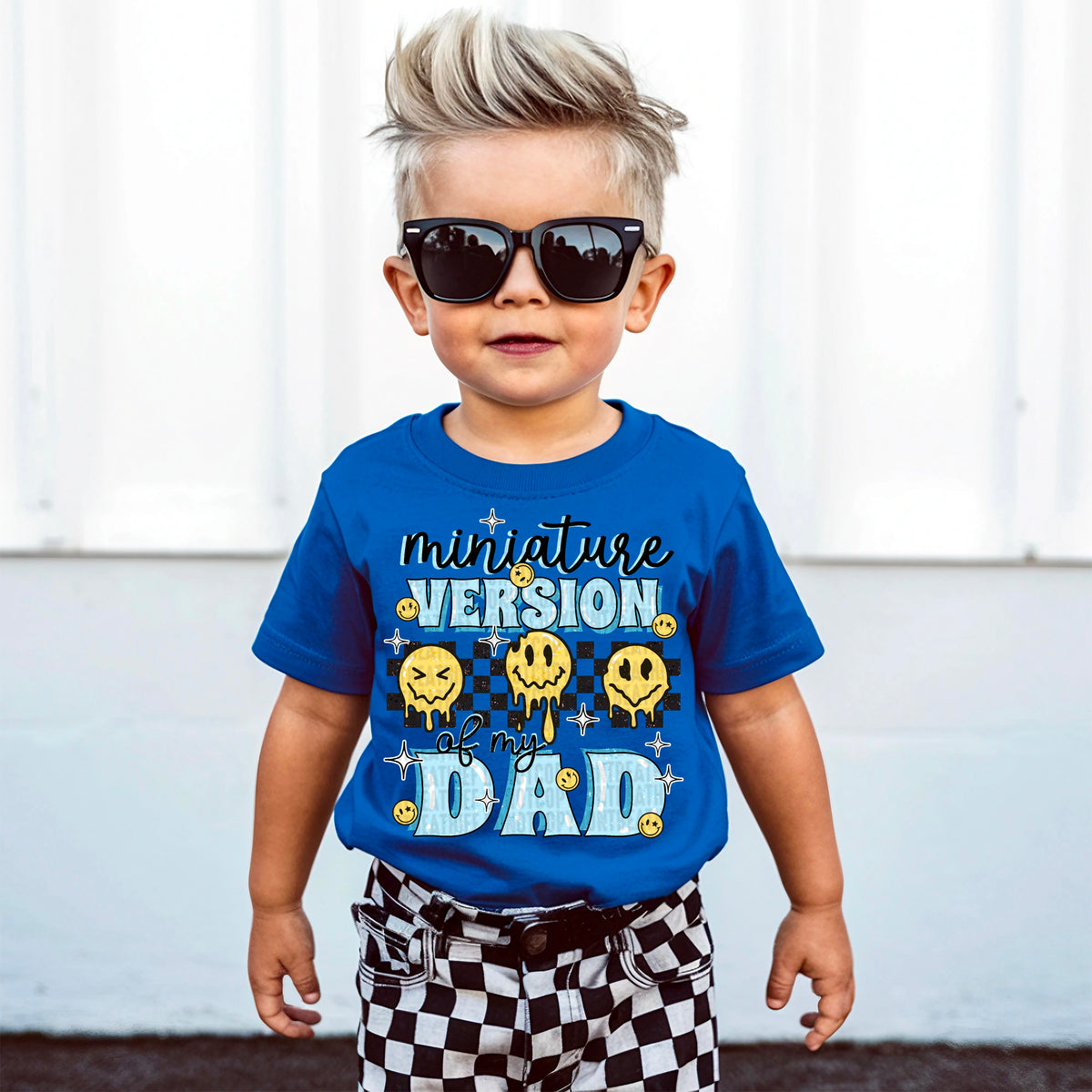 Miniature version of dad black and blue 100142 DTF transfer
